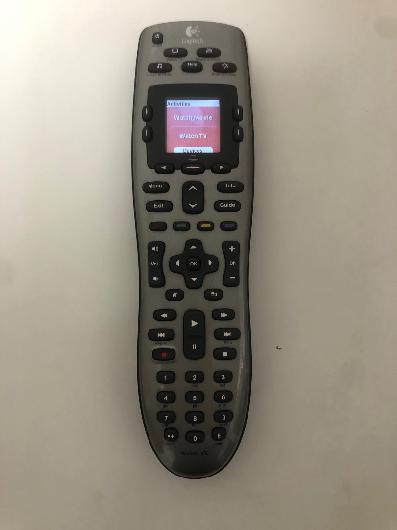 Logitech Harmony 650 Remote Control Programmable Learning, 家庭電器, 電視