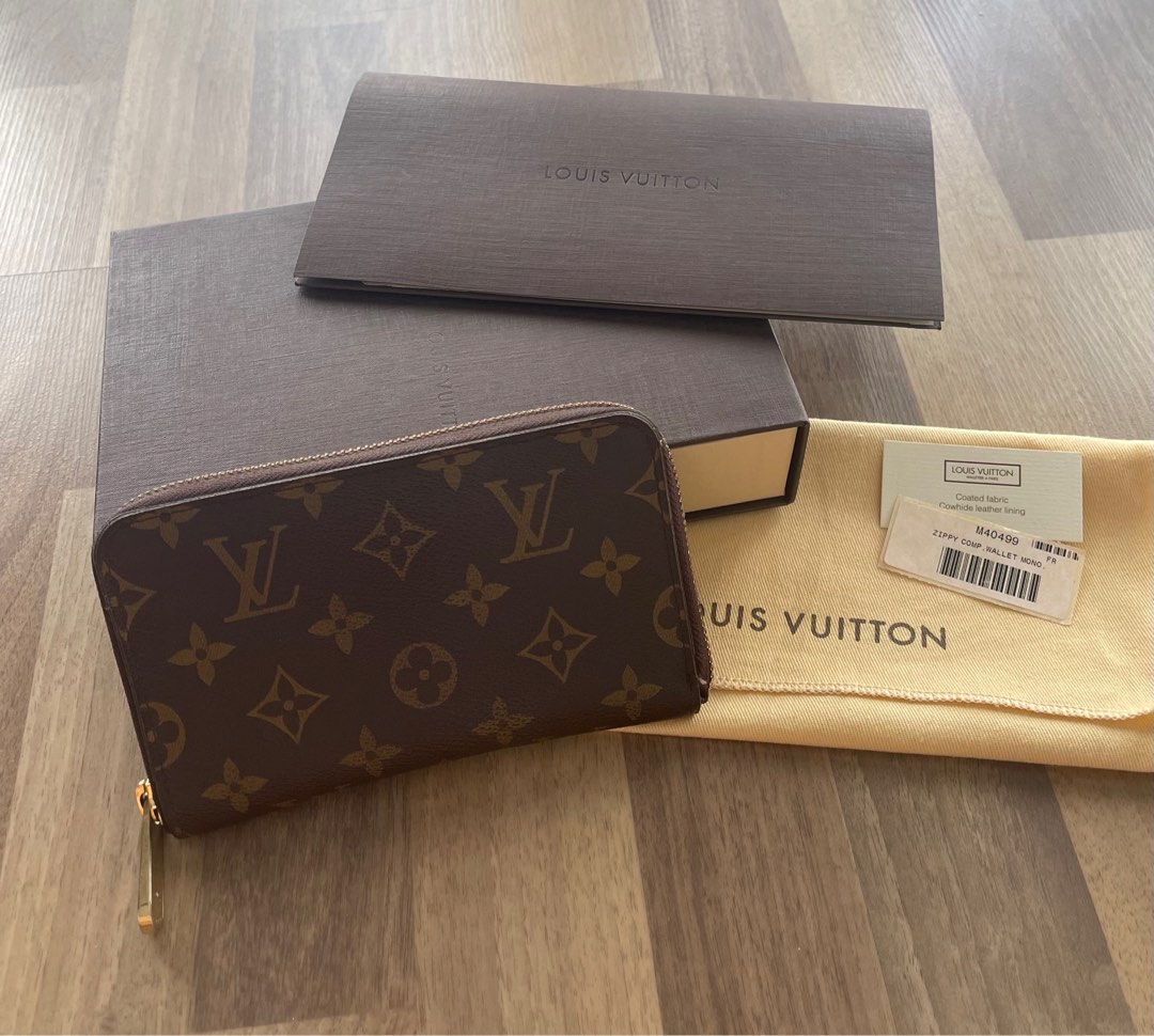 Authentic Louis Vuitton Monogram Zippy Compact Wallet M40499 Wallet Used