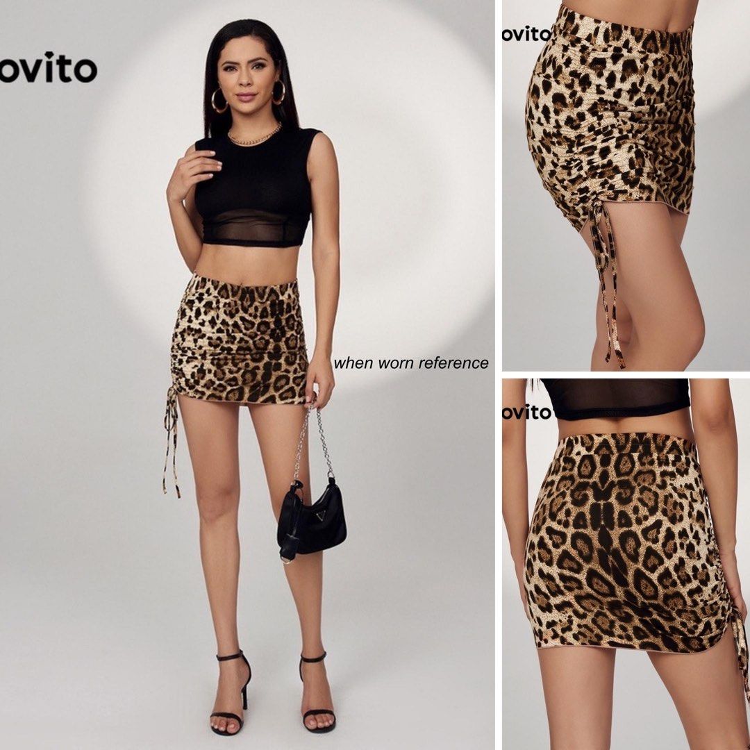Cheetah skirt romwe discount