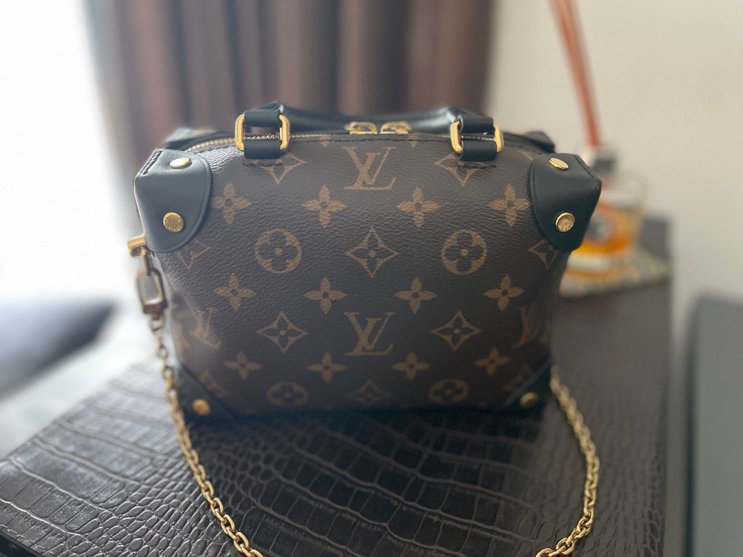 Louis Vuitton Black And Pink Epi Petite Malle Gold Hardware, 2016