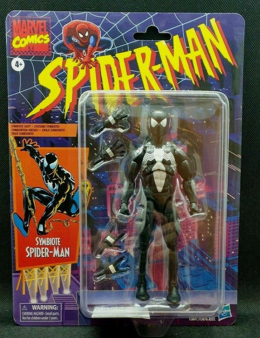 Marvel Legends retro symbiote spiderman black suit spider man, Hobbies &  Toys, Toys & Games on Carousell