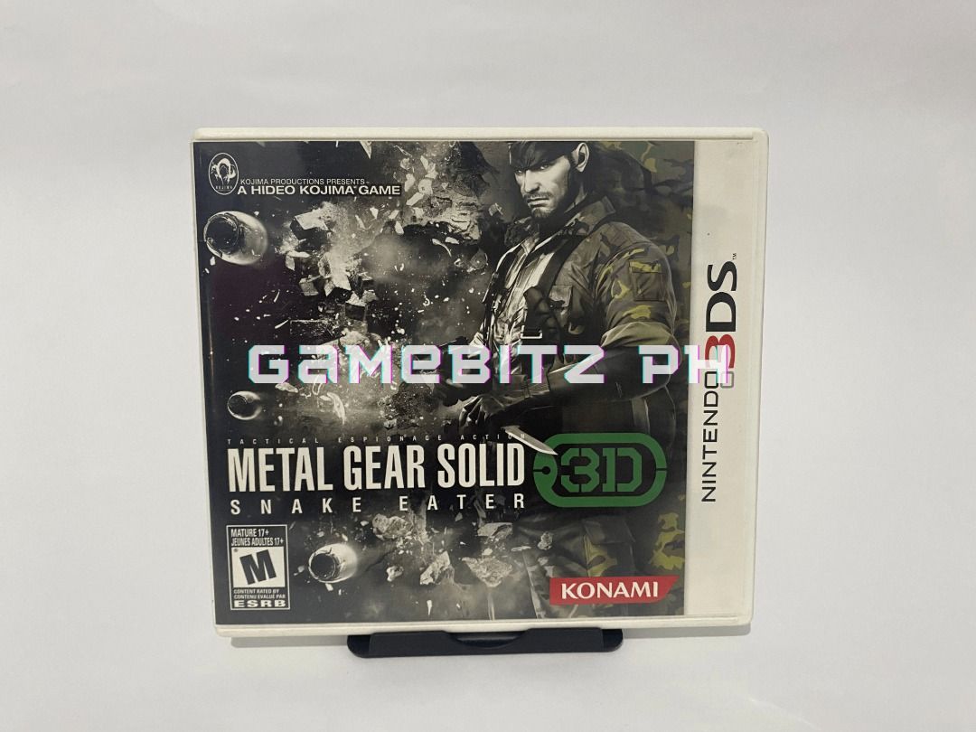 Metal Gear Solid 3D 3DS 2DS Game (USA) (Category: Nintendo) located in Tarlac. Submitted by gamebitzph (Listing ID 1226459061, Image 1). Description: Metal Gear Solid 3D for Nintendo 2DS/3DS (USA Region) Case, cartridge, inserts Pre-owned/Used The game cartridge has been tested and working location: Tarlac area shipping: J&T or LBC (payment first via gcash or bank account) COD is also available Message us for any inquiries, more details, or photo