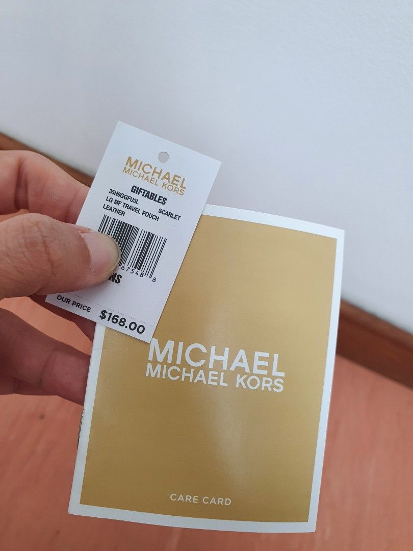 Michael kors authentication card deals