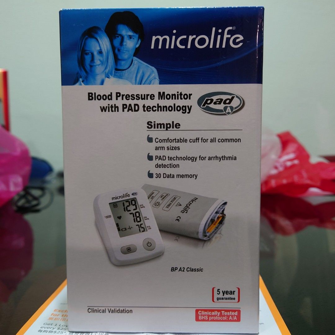 Microlife BP A2 Classic Blood Pressure Monitor with Pad Technology