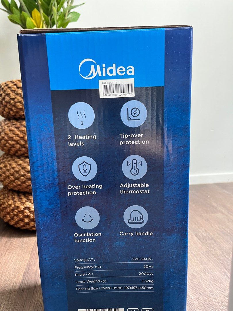Midea 6000 Series PTC Heater, 家庭電器, 冷氣機及暖風機 - Carousell