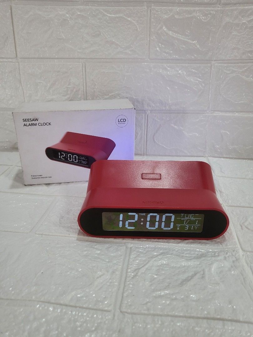 Miniso Alarm Clock, Furniture & Home Living, Office Furniture