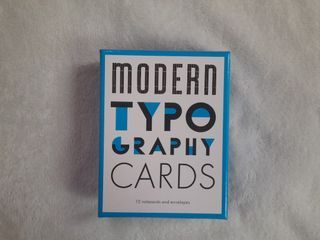 Modern Typography Note Cards: Princeton Architectural Press