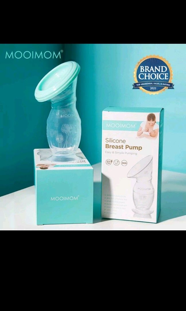 MOOIMOM Silicone breast pump easy & simple pumping Lengkap dengan dusnya PompaasiManual on