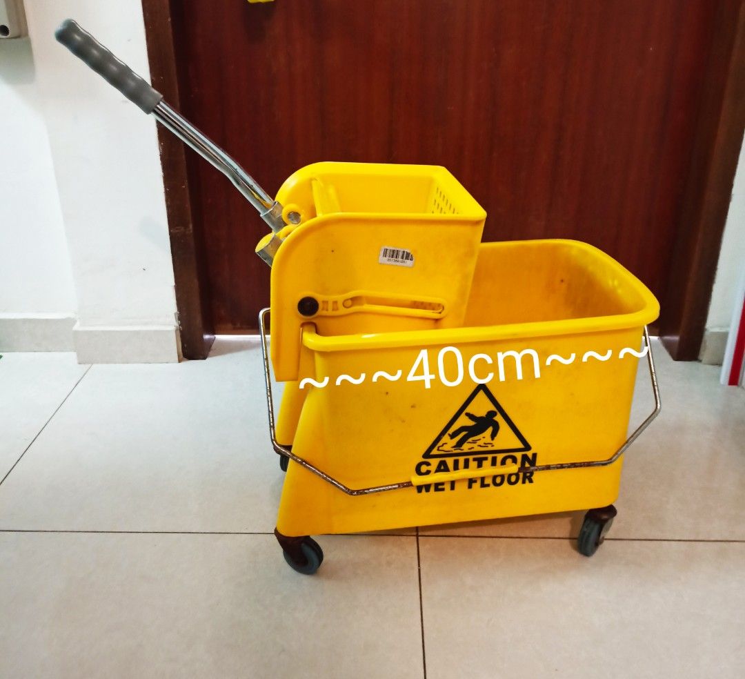 Mop Pail With Wheel use), Furniture & Home Living, Cleaning & Homecare Supplies