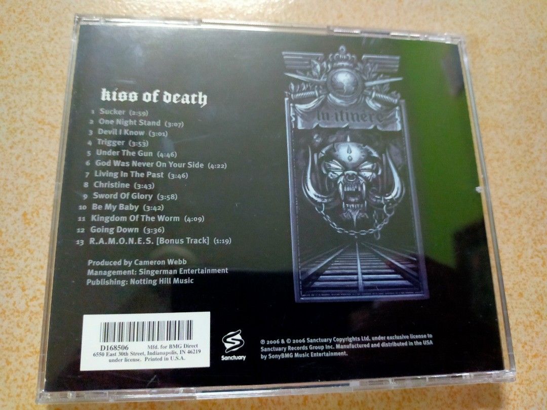 Motorhead - kiss of death, Hobbies & Toys, Music & Media, CDs & DVDs on ...