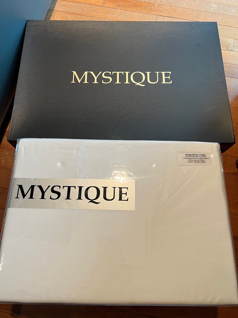 Mystique 100% Tencel luxury bedding gift set super single size (Category: Bedding & Towels) located in Singapore. Submitted by crazyforcosmetics (Listing ID 1226374530, Image 1). Description: .