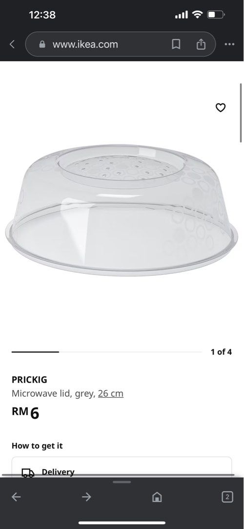 (NEW) ikea microwave cover prickig, Furniture & Home Living