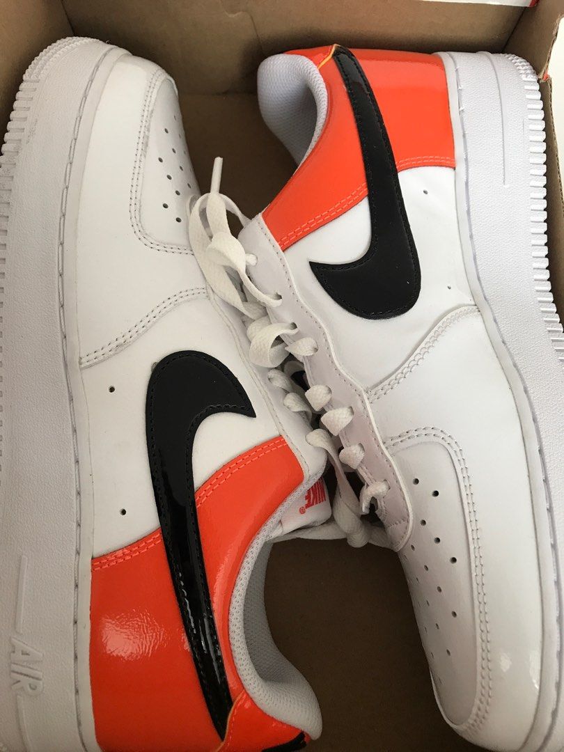 Air force 1 low white orange sale