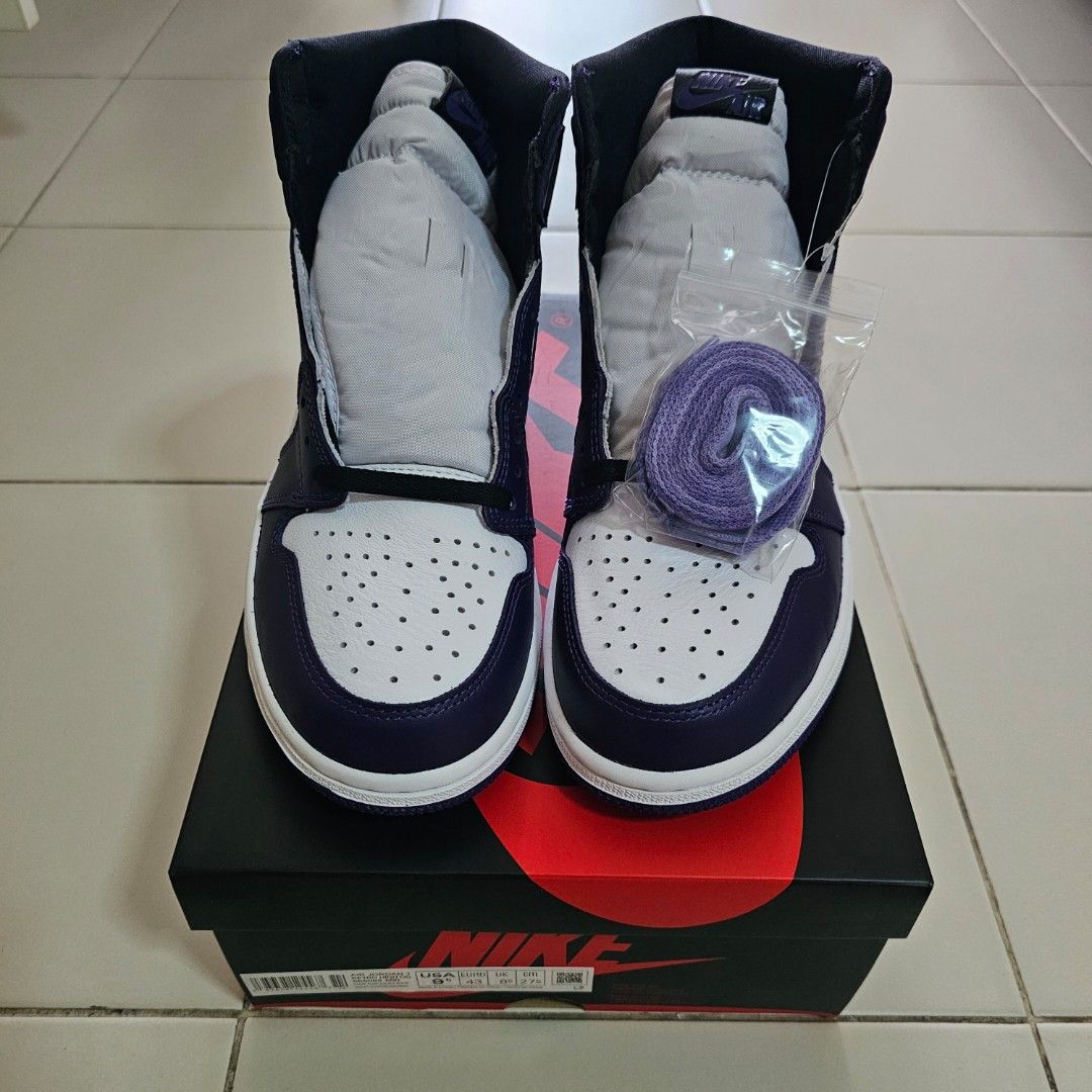 Air jordan 1 high og discount defiant court purple