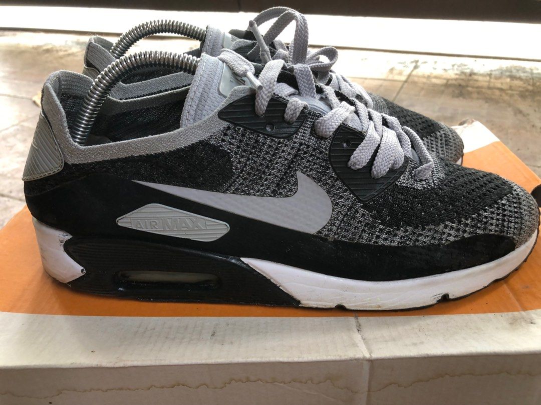 Air max 90 ultra 2024 2.0 flyknit black wolf grey