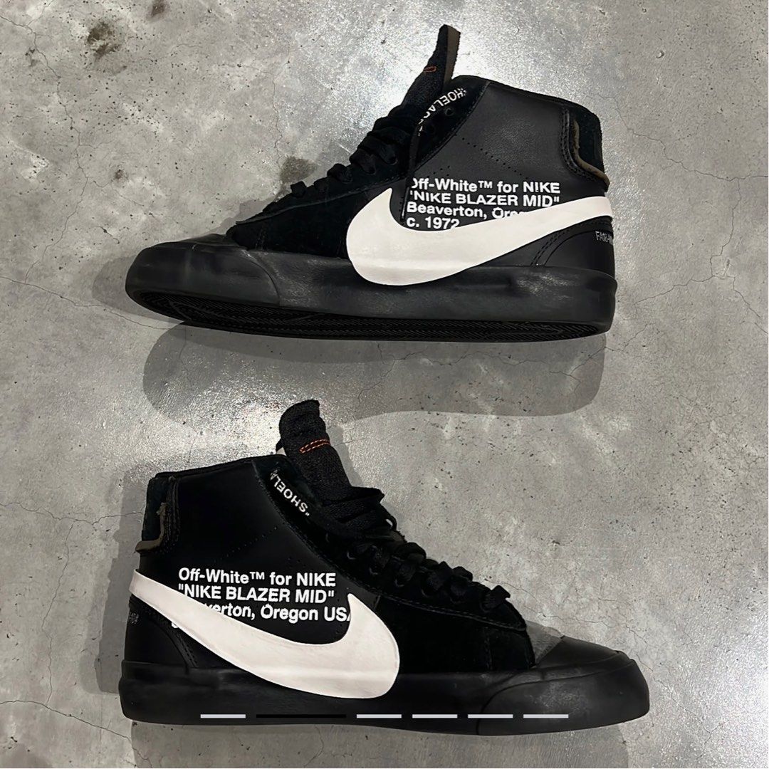 off white blazer grim reaper on feet