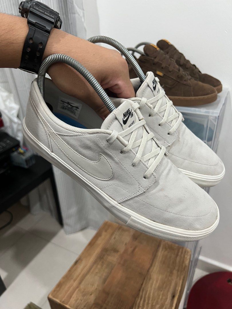 Nike sb portmore ii solar canvas trainers cheap in grey