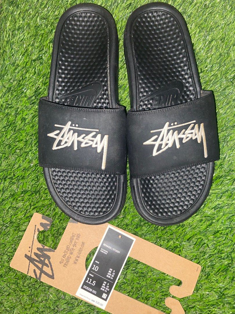 stussy nike slippers
