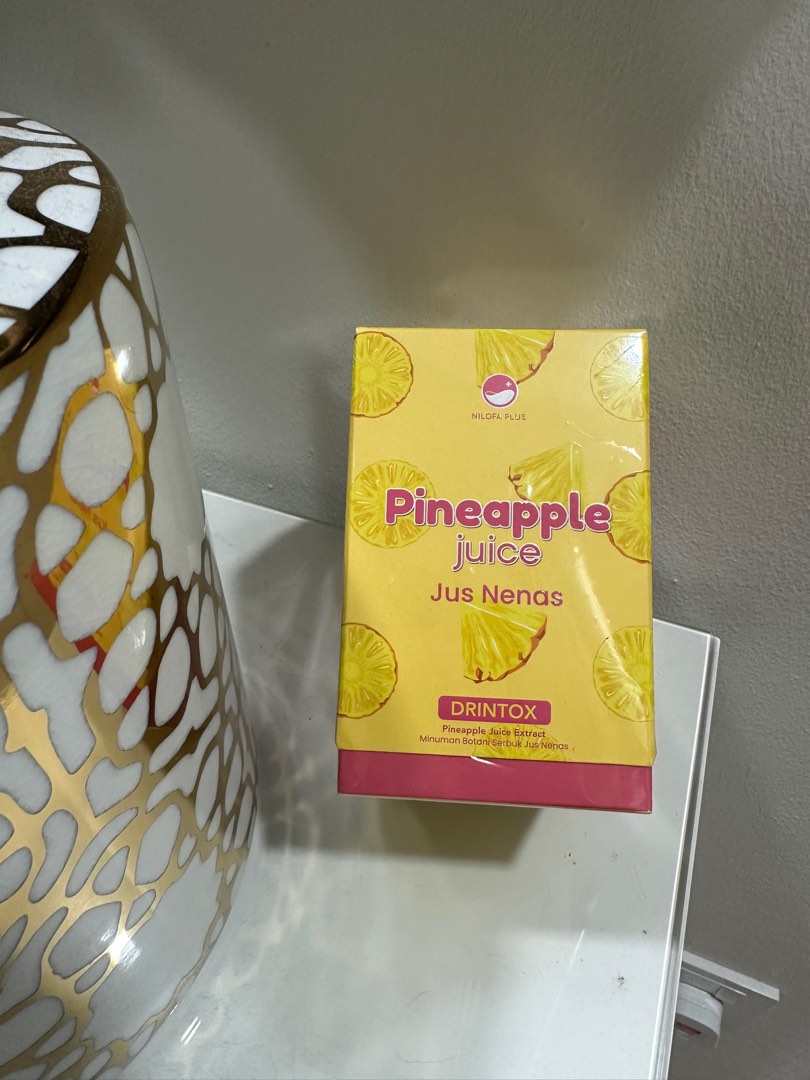 Nilofa Plus Pineapple Juice Drintox, Food & Drinks, Beverages on Carousell