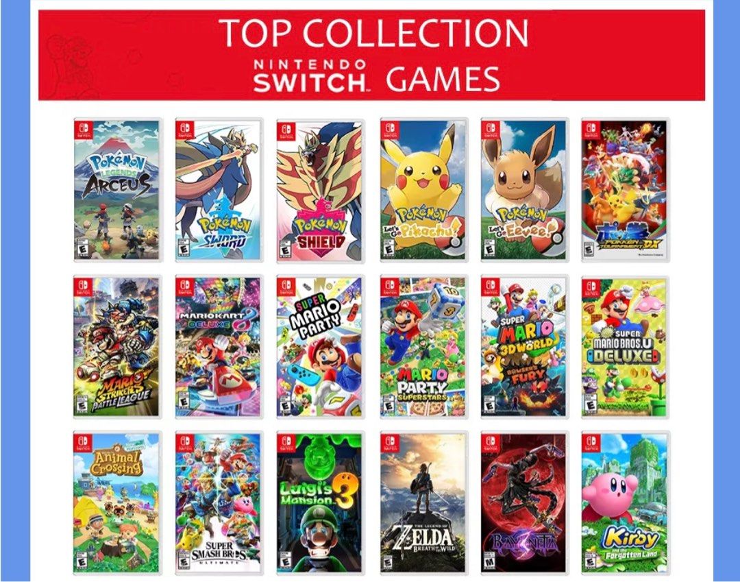 Video Game Top 10 Best Selling Nintendo Switch Games Nintendo