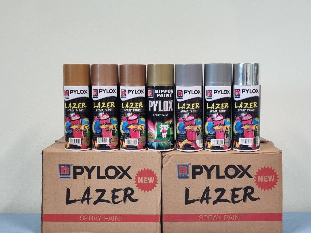 Nipoon Gold and Silver Spray Paint, Hobbies & Toys, Stationery & Craft