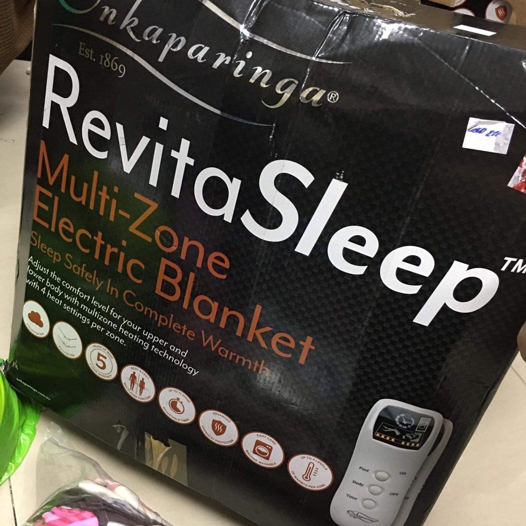 ONKAPARINGA Revita Sleep Multi Zone Electric Blanket, Furniture u0026 Home  Living, Furniture, Bed Frames u0026 Mattresses on Carousell