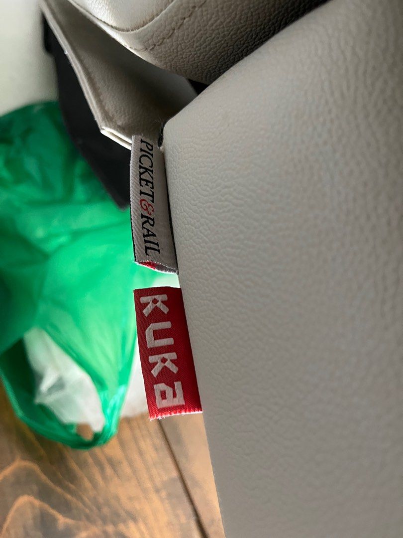 Picket and rail recliner leather sofa, Furniture & Home Living