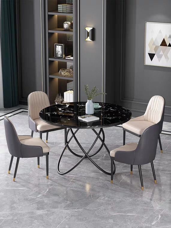 PLEDGE Contemporary Marble Dining Table, Furniture & Home Living