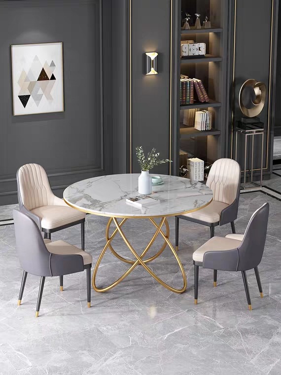PLEDGE Contemporary Marble Dining Table, Furniture & Home Living