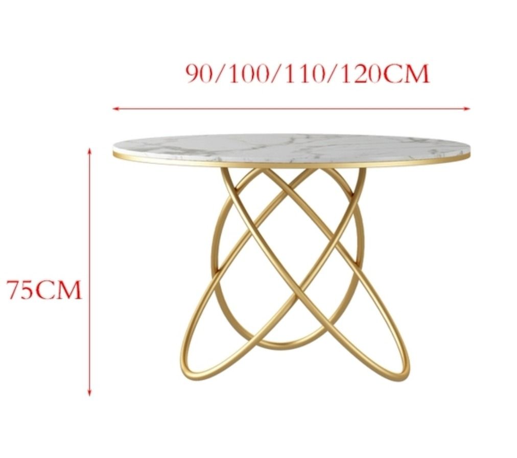 PLEDGE Contemporary Marble Dining Table, Furniture & Home Living
