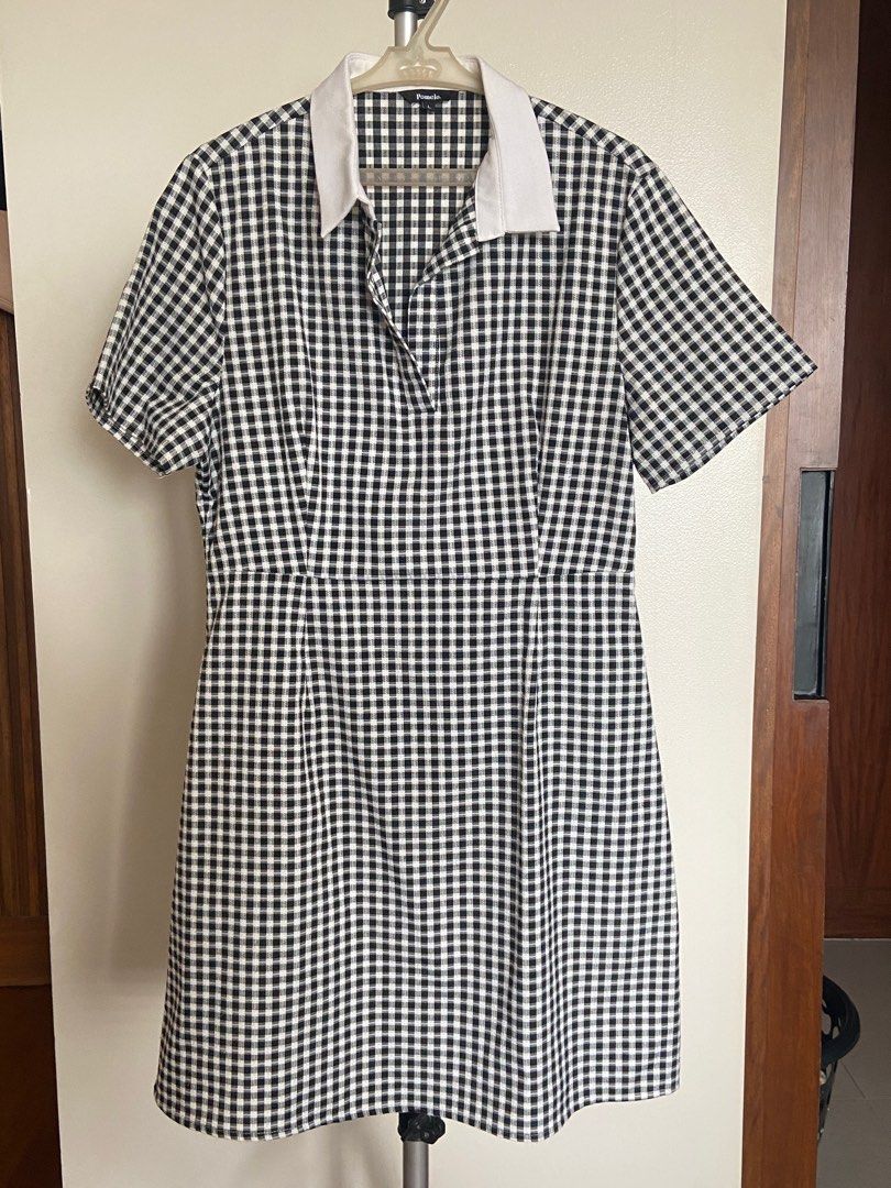 Pomelo Gingham Dress (Category: Dresses) located in Quezon City. Submitted by clothesandclutter (Listing ID 1226383283, Image 1). Description: Sf c/o buyer Loc: Katip QC (near UP Town Center).