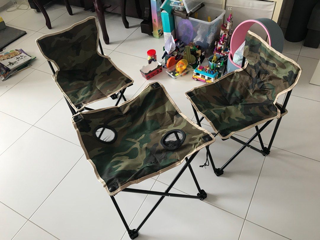 Portable camping chair and table, Sports Equipment, Hiking & Camping on