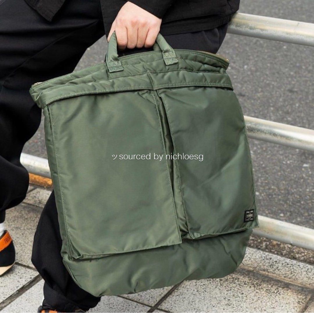 PORTER TANKER 2WAY HELMET BAG, Men's Fashion, Bags, Sling Bags on