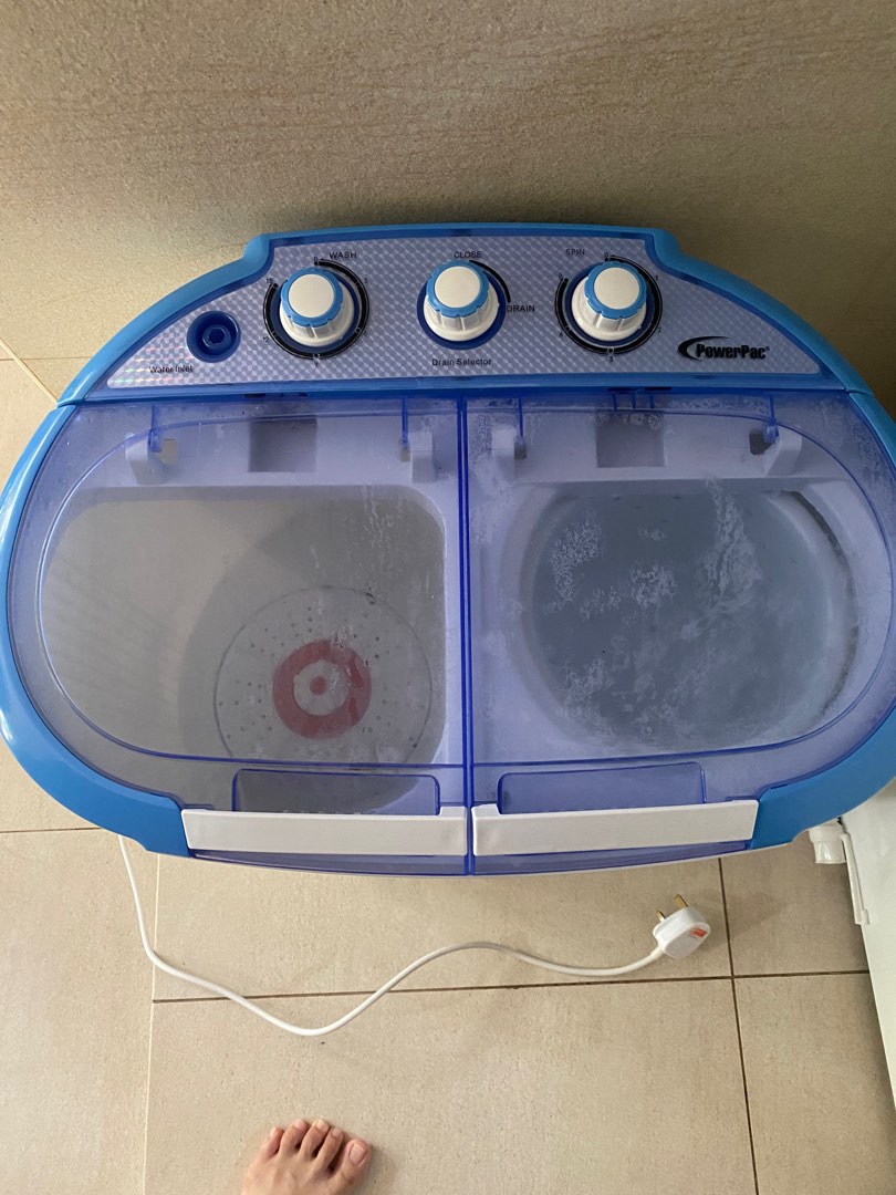 PowerPac 2in1 Mini Washing Machine Wash and Spin, TV & Home Appliances