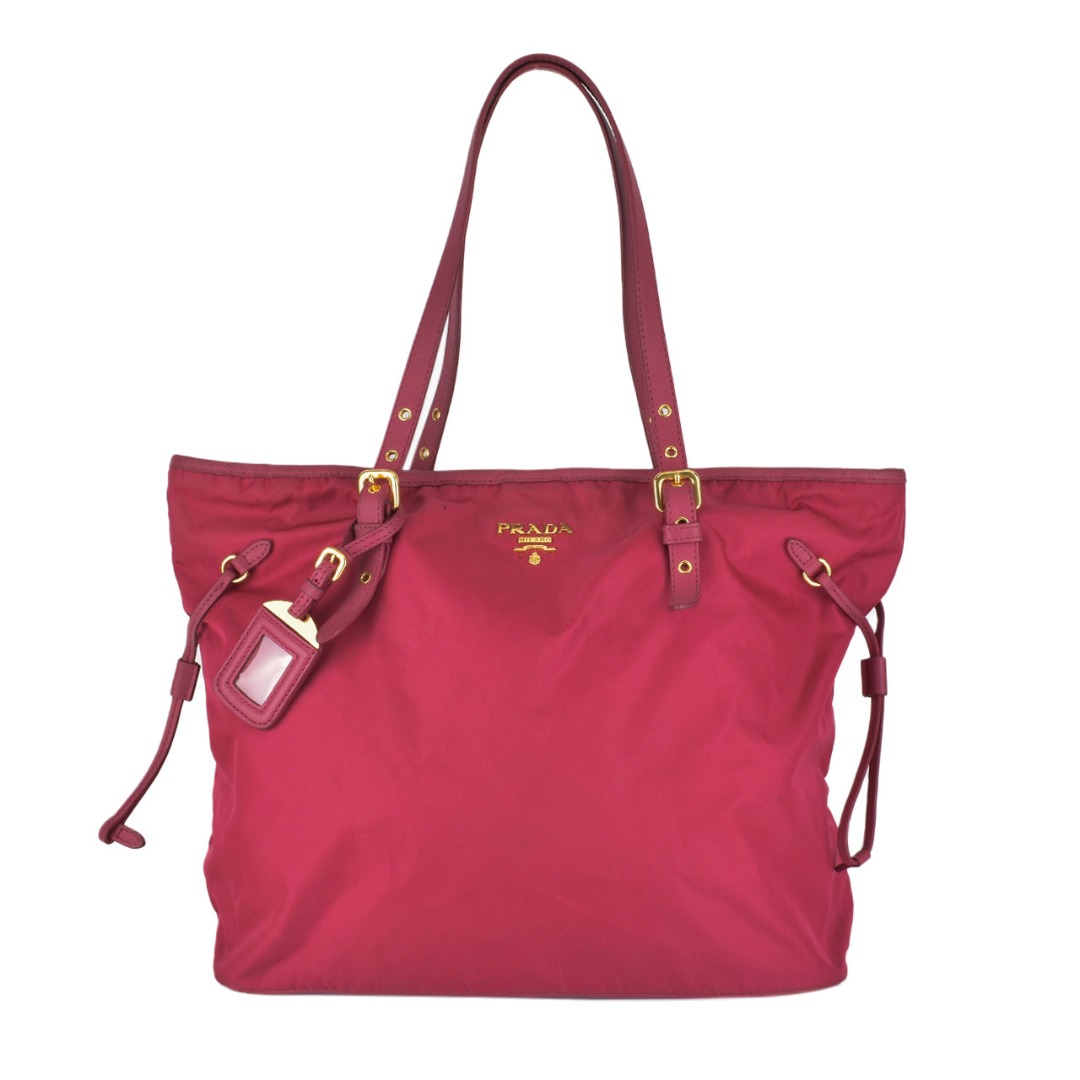 Prada pink on sale nylon tote