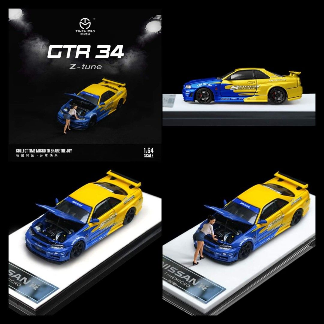 Preorders 1/64 Time Micro Nissan Skyline GTR R34 Spoon