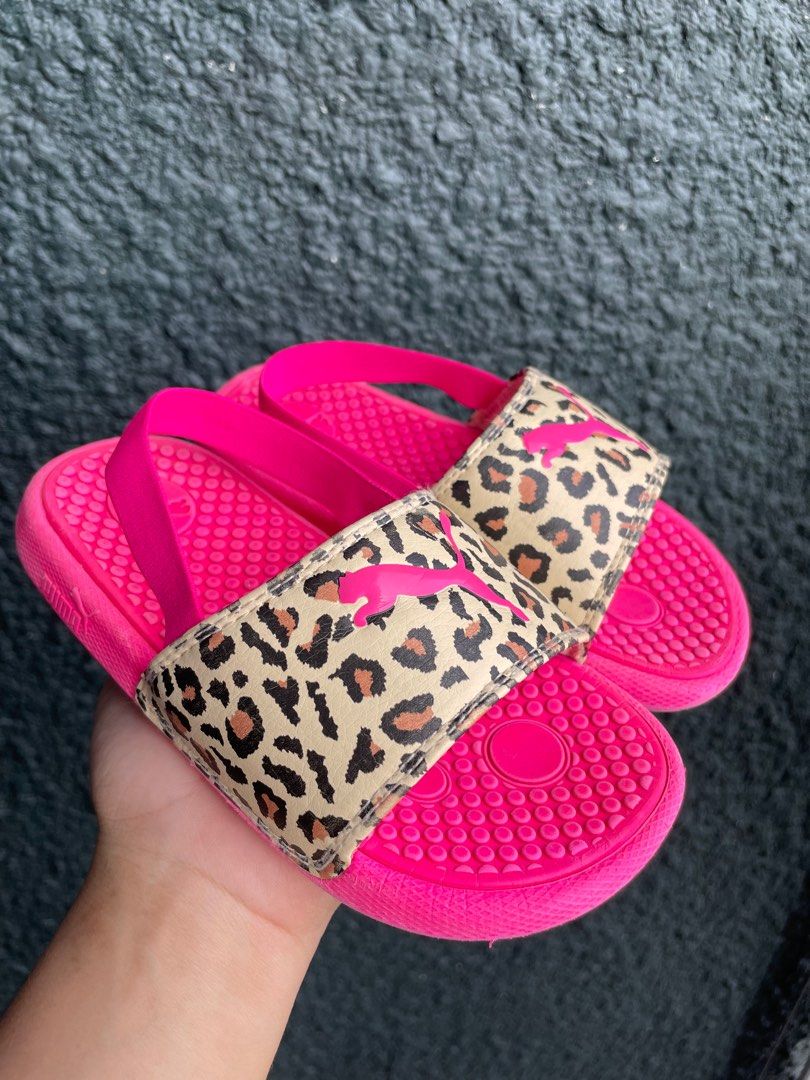 Puma leopard shop slides