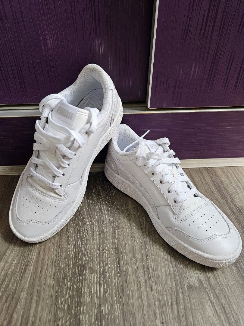 Puma Ralph Sampson Lo Trainers in Triple White