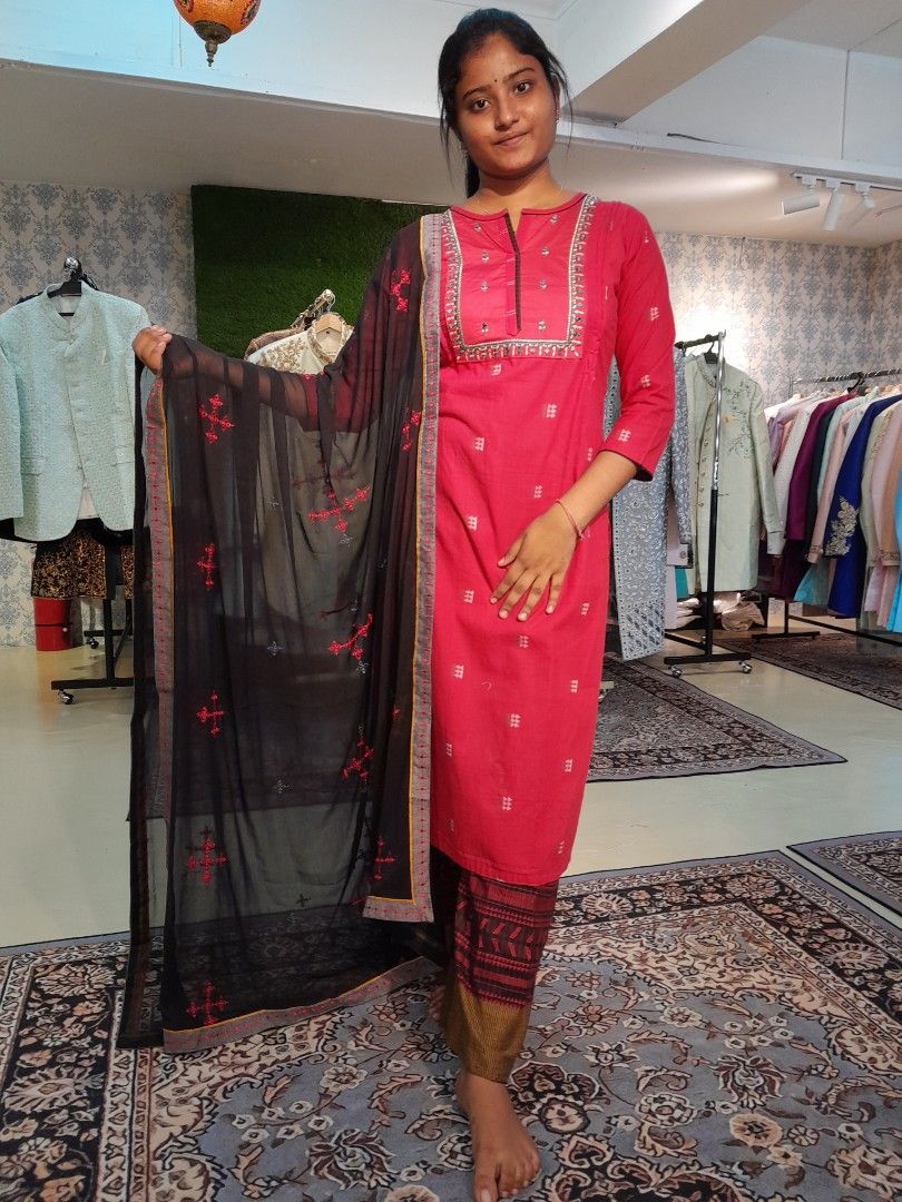 Indian Cotton Dress Pakistani Salwar kameez Summer Punjabi Suit Kurti  palazzo | eBay