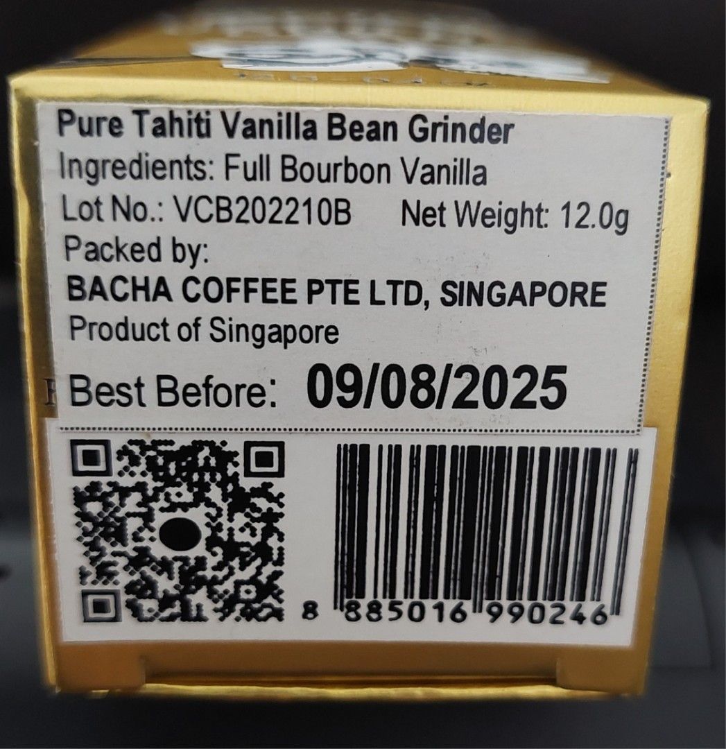 Pure Tahiti Vanilla Bean Grinder, Food & Drinks, Other Food & Drinks on