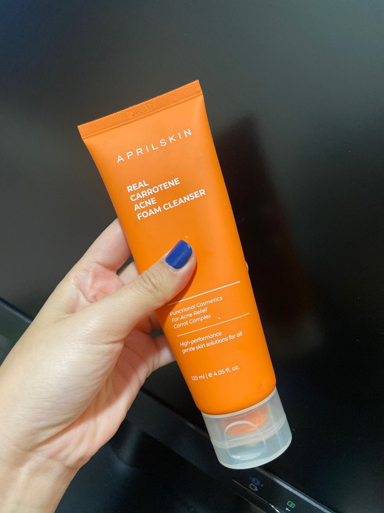 Real carotene acne foam cleanser aprilskin, Beauty & Personal Care