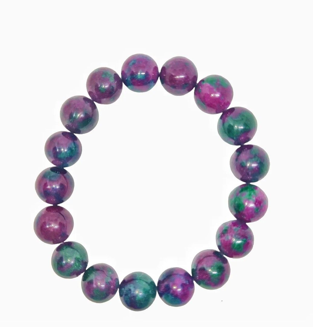 Ruby Zoisite bracelet (Category: Bracelets) located in Makati City. Submitted by ancientph (Listing ID 1226482367, Image 2). Description: Ruby Zoisite has a strong spiritual nature that will also help your consciousness and spiritual learning. It will give you access to your soul memory, and it’s a spiritual stone that will be a very potent tool to anyone who wants to reawaken her spirituality. 12.3 mm Price: 300 Mode of payment: Gcash, Unionbank