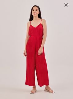Sabine Pleat Wide Leg Jumpsuit
