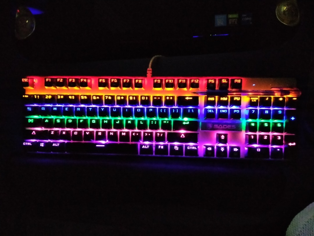 Sades K10 Mechanical LED Keyboard (Brown Switch) , Computers & Tech
