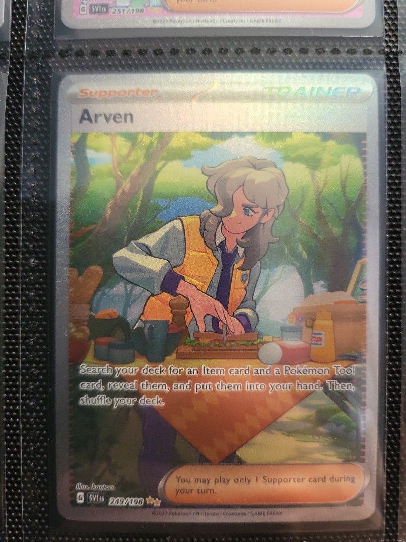 arven pokemon scarlet and violet card Watch Custom Pokemon Card 1st Edition Charizard base set on Amazon Live main image 0