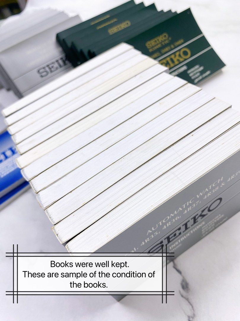 Seiko Instructions Manual Book 4R35 4R36 4R37 4R38 4R39 V157 V158 5M82 5M83 5M84 6T63