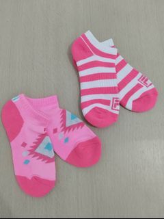 Set of 2 pairs FILA Ladies Low-Cut Socks Pink Set A - will fit women's shoe size 5-8