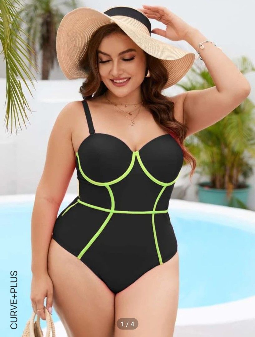 Shein plus size swimsuits top