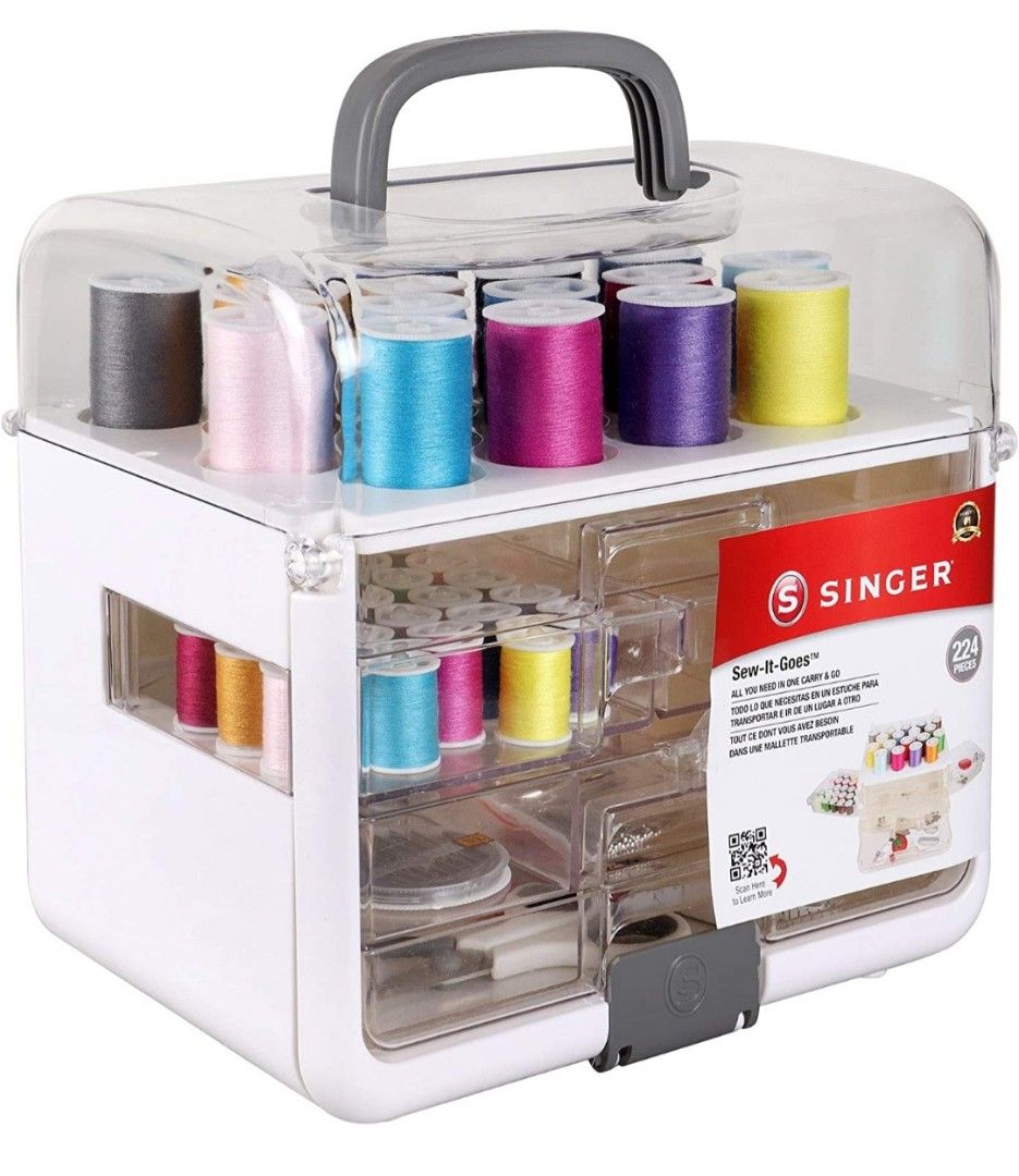 Singer Sew-It-Goes, 224 Piece Sewing Kit Craft Organizer