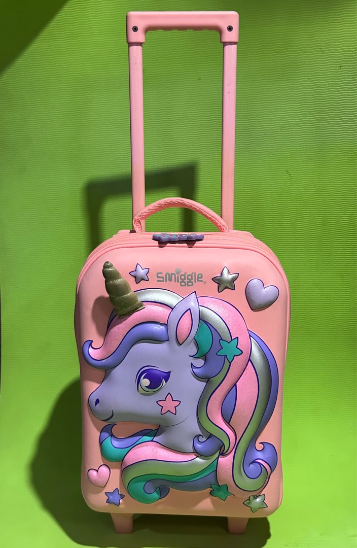 Smiggle unicorn trolley on sale bag